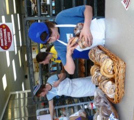 rolls Replenishing the cinnamon rolls